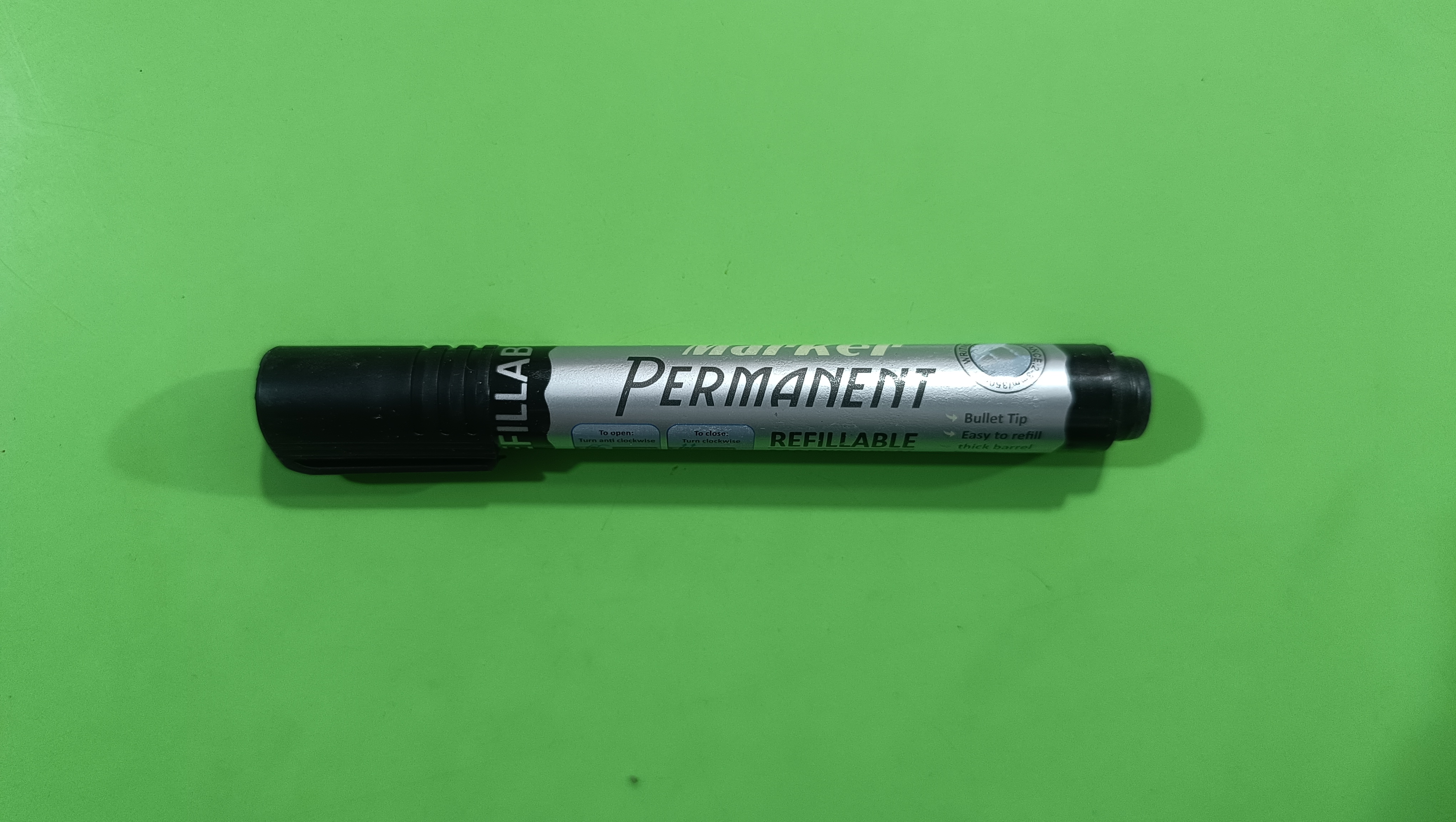 Permanent marker black colour Mota